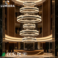 Lustre LED moderne italien pour hall d'entrée, salon, salle de banquet, villa, hall d'hôtel, bar, décoration intérieure, lampe suspendue