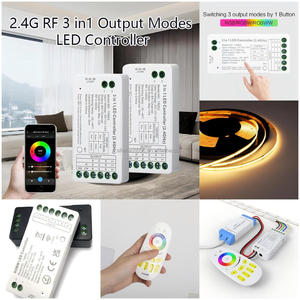 2025, venta al por mayor, controlador de tira de luz RGB/RGBW, pantalla táctil remota de <span class=keywords><strong>4</strong></span> zonas, DC 12V-24V 6A, atenuador <span class=keywords><strong>LED</strong></span> sintonizable RF, salida de <span class=keywords><strong>4</strong></span> canales - Product Image 6