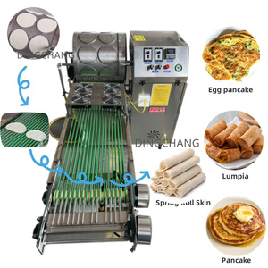 Máquina para hacer Chapati automática de gran tamaño, máquina para hacer crepes automática, máquina para envolver lumpia, Máquina Para Hacer Tortillas De Arina - Product Image 2