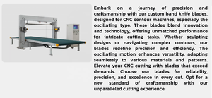 Lame <span class=keywords><strong>de</strong></span> couteau à bande oscillante pour machine à contour CNC avec dents pour couper la mousse, le PU, etc. Largeur 3mm * Épaisseur 0.6mm T 18tpi 24tpi - Product Image 5
