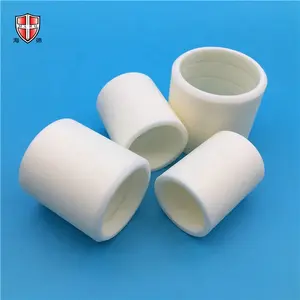 customized 99.5% alumina ceramic threaded bushes sleeves pipes