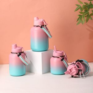 Custom 500ml 750ml 1000ml 1500ml Double Wall Stainless Steel 304 Vacuum Insulated Water Bottle <b>Large</b> Capacity Belly <b>Cup</b> - Product Image 2