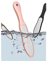 Râpe à pieds professionnelle en acier inoxydable et plastique en forme d'épée, double face, pour éliminer les callosités, outil de pédicure