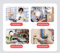Escáner de Código de Barras Inalámbrico Portátil EDOO W43 1D 2D, Lector de Códigos QR USB para Tiendas, Supermercados, Almacenes e Inventario