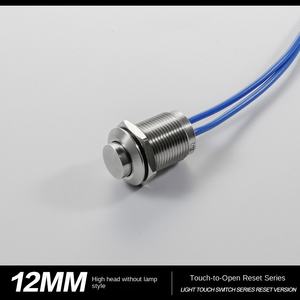 YUHE 12mm 1NO Momentary Latching IP67 Waterproof Nylon Mechanical <b>Push</b> <b>Button</b> <b>Switch</b> with Wire 2A for Home Appliances - Product Image 4