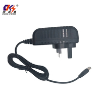 Adaptateur d'alimentation 12V2A 24W AC-DC avec prise UK, matériau PC ABS, garantie de 3 ans, pilotes LED, prises de voyage