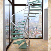 Escaliers en verre modernes, escaliers en colimaçon, prix des escaliers en fer, escaliers en spirale