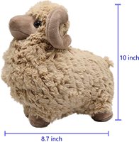 Super coupe en peluche mouton doux animal chèvre jouet bébé peluche agneau poupée jolie peluche animal jouet en gros OEM