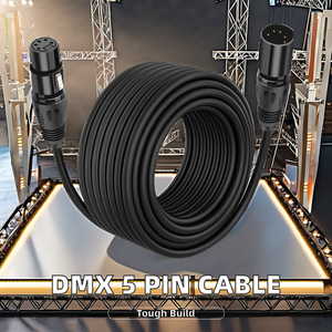 전문 8m 1.8m 10m <span class=keywords><strong>DMX512</strong></span> 5 핀 XLR 마이크 케이블 남성 여성 조명 케이블 5 핀 Xlr 커넥터 앰프 무대 조명 - Product Image 2