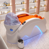 Fauteuil-Lit de Lavage et Massage Capillaire de Luxe pour Salon de Beauté Électrique