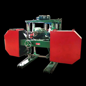 Sierra de cinta horizontal automática con motor para cortar madera - Product Image 1