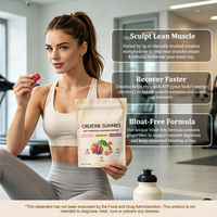 Private Label Creatine Monohydraat Gummies Gemengde Fruit Smaak Sport Supplement OEM ODM Aangepaste Creatine Gummies voor Volwassenen