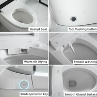 Foheel — toilettes intelligentes en céramique, salle de bain et Bidet sans réservoir, toilette intelligente, électrique, coullisant automatique, moderne