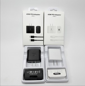 Chargeur rapide universel 45W avec prise EU/UK/US et câble USB-C vers USB-C pour appareils Samsung (S22, S23, S24, S25, S26) - Product Image 1