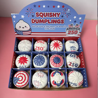 Nouveaux jouets en silicone en forme de boulettes et de pains vapeur, colorés, liquides, anti-stress, sensoriels, décor de bureau, cadeau promotionnel