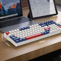 Avec Rgb Rechargeable 100 Touches Hot Swap Type-C K98 USB Clavier de Jeu Mécanique Filaire