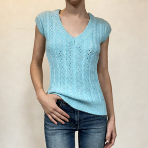 เสื้อเบลาส์แขนกุดคอวีสีพื้นแบบลำลองสำหรับผู้หญิง ระบายอากาศได้ดี เหมาะสำหรับฤดูร้อน - Product Image 5