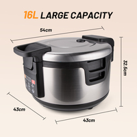MOSEENER Cuiseur à thé à bulles automatique commercial 16L Cuiseur à riz multi-automatisé commercial Boba Pearl