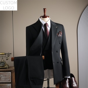 <span class=keywords><strong>Costume</strong></span> <span class=keywords><strong>homme</strong></span> <span class=keywords><strong>moderne</strong></span>, coupe ajustée, double boutonnage, 3 pièces, logo personnalisé, formel, <span class=keywords><strong>mariage</strong></span>, affaires, pour <span class=keywords><strong>homme</strong></span> - Product Image 1