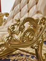 Fauteuil à bascule en cuir véritable de style européen Fuan, chaise de repos pour adultes, chaise de loisirs pour personnes âgées, chaise en bois massif, meubles pour la maison