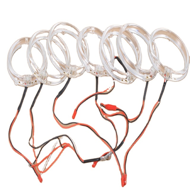 AES Bi Xenon Projector Headlight Super Bright Round Angel Eyes 80mm 95mm for Motorcycle Headlight