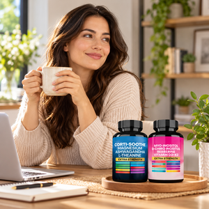 Cápsulas de Magnesio, Ashwagandha y Mioinositol, Juego de 2 Botellas, Marca Privada OEM, Suplemento para la Salud, Logotipo Personalizado - Product Image 3