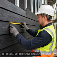 Panneau de fibres de bois-ciment brossé ignifuge A1 de 12 mm, 200x2440 mm, pour revêtement de façade extérieur, vente en gros