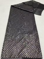 Nouveau tissu en dentelle à paillettes métalliques multicolores avec maille brodée métallique pour robes de mariée