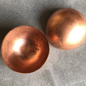 中空銅半球50mm中空銅ハーフ中空球 - Product Image 1
