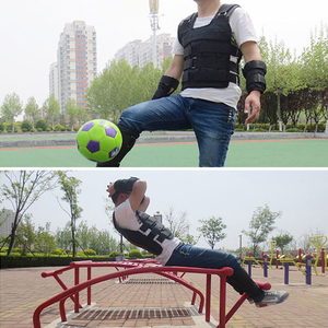 Chaleco con Peso Ajustable para Exteriores, Capacidad de 1.0-50 kg, Placa de Acero, Hombreras Acolchadas, Ropa de Arena con Chaleco con Peso Vacío - Product Image 2