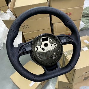 Volant en cuir pour <span class=keywords><strong>Audi</strong></span> <span class=keywords><strong>S1</strong></span> S3 A4 S4 S5 S7 S8 A1 A3 A5 A6 B9 B8.5 B8 R8 TT TTRS TTS Q3 Q5 – Vente directe usine - Product Image 6