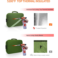 Étui en cuir de voyage à domicile portable organisateur de fichiers ignifuge et étanche avec isolation thermique pour la maison et les voyages