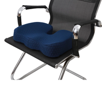 Coussin de siège de voiture Mousse à mémoire de forme en U Chaise orthopédique Soulagement de la douleur Sciatique Bureau Maison Amovible & Lavable Ergonomique Hémorroïdes