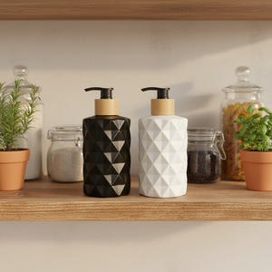 Savon liquide de luxe, shampoing 400 ml, lotion pour le corps recyclée, flacon en verre avec pompe, impression à l'écran, <span class=keywords><strong>Maoya</strong></span> - Product Image 4