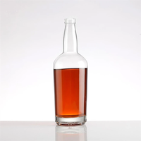 Whisky écossais d'Angleterre, bouteille en verre cristal transparent 700 ml avec anneau de tirage et marquage à chaud