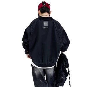 Blouson Bomber Garçon Printemps/Automne 2026 Nouveau Style Taille Moyenne à Grande Fermeture Éclair Polyester Élégant pour Enfants - Product Image 5