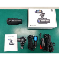 Novatek NT96560 3 pouces Dash Cam 3 canaux Dashcam WIFI GPS 4k + 1080P + 1080P Caméra de voiture avec vision nocturne