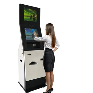 Terminal de pago de información todo en uno Máquina de quiosco de autoservicio de pantalla táctil de pantalla dual para tienda de hospital - Product Image 1
