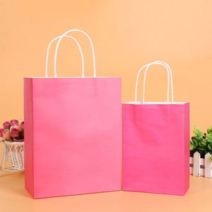 Shoes Clothing Shopping Kraft Paper Bag Custom Printed Wholesale Gift Paper Bag With Handle - Product Image 2