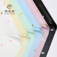 Kertas Pembungkus Bunga Xihuanong Petal Rain, Kertas Tisu OPP Korea Tahan Air untuk DIY Buket, Lembaran Kado, Perlengkapan Florist Grosir