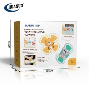 Jouet de toupie à <span class=keywords><strong>ventouse</strong></span> pour enfant, 3 pièces dans une boîte, toupie à <span class=keywords><strong>ventouse</strong></span> animale, toupie de bain pour enfants, jouet de toupie pour bébé, jouet de toupie pour enfants - Product Image 6