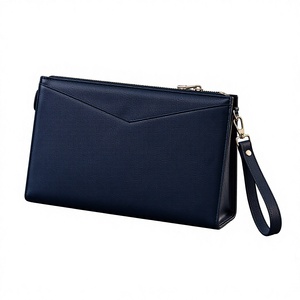 Cartera Larga de Cuero Genuino para Hombre de Beena, con Cierre, Gran Capacidad, Bolso de Mano Tipo Clutch, Impermeable, con Bloqueo RFID para Tarjetas de Visita - Product Image 1