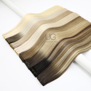 Extension per Capelli Genius Weft U Glamour <span class=keywords><strong>Hair</strong></span> Più Vendute 100% Capelli Umani Vergini Remy a Doppia Trama - Product Image 5