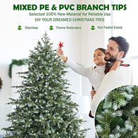 Arbre de Noël artificiel PE PVC mixte, vente en gros de 6 pieds