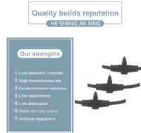 Connecteurs d'équipement intelligent pour l'aquaculture et l'élevage porcin HE SHENG JIA XING, câbles de type T étanches IP67 à 2, 3 et 4 broches