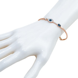 Diezi — bracelet porte-bonheur hamsa plaqué or, bijou pendentif en forme de mauvais œil, tendance, vente en gros, <span class=keywords><strong>2019</strong></span> - Product Image 6