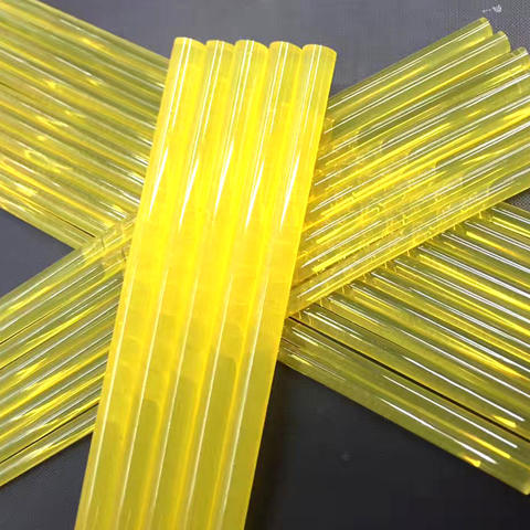 Transparent Yellow Hot Melt Acrylic Glue Stick for Construction Woodworking and Transportation Made From Silicone