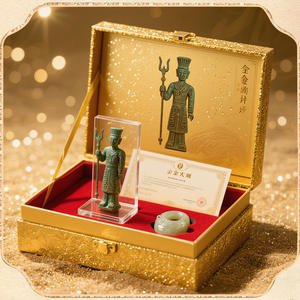 Caja de regalo con retrato de Dalí en bronce, caja de embalaje personalizada para mercancía, caja de regalo personalizada para especiales artículos culturales de museo. - Product Image 4