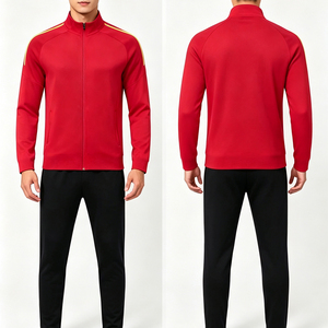 Survêtement de football pour hommes, veste respirante à fermeture éclair avec nom d'équipe personnalisé, prix de gros pour les kits des joueurs de football de club - Product Image 2