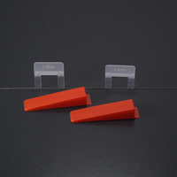 Système de nivellement de carrelage réutilisable ERJIN, conception solide en PP, insert de base de 0,5 mm, espace gauche, type cale, pince pour appartement facile